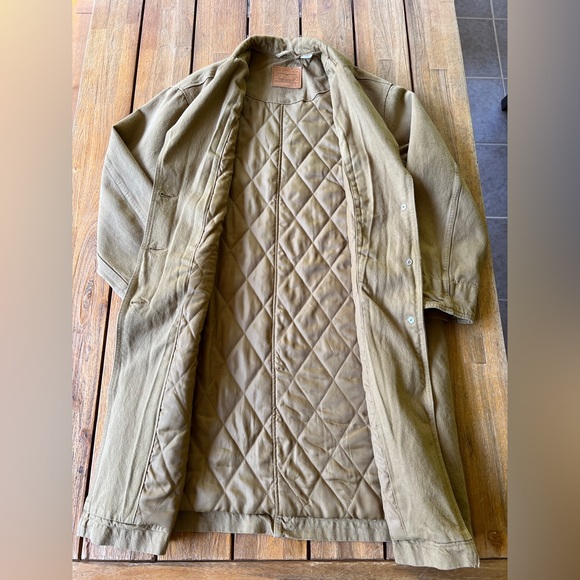 Levi’s Premium Oversized Tan Canvas Luna Coat - Size M - Picture 6 of 10
